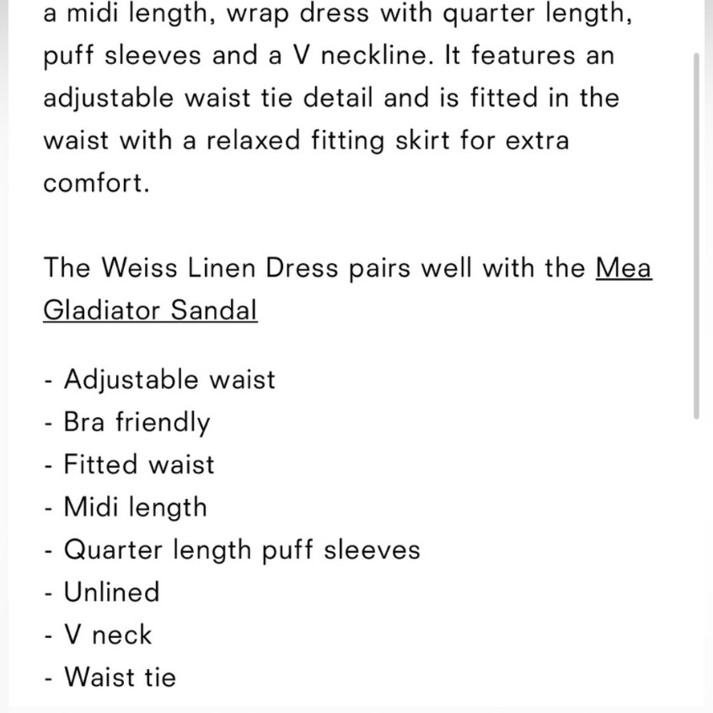 NWT Reformation Linen Dress - Picture 11 of 11